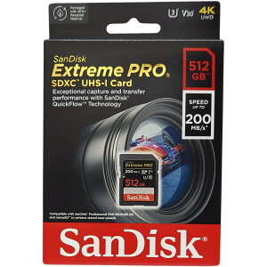 SanDisk TfBXN sAi SDXCJ[h Extreme PRO 512GB SDSDXXD-512G-GN4IN