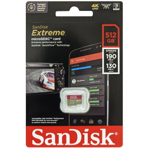 SanDisk TfBXN sAi }CNSDXCJ[h Extreme 512GB SDSQXAV-512G-GN6MN