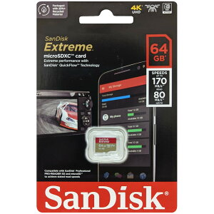 SanDisk サンディスク 並行輸入品 マイクロSDXCカード Extreme 64GB SDSQXAH-064G-GN6MN
