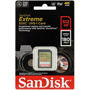 SanDisk TfBXN sAi SDXCJ[h Extreme 512GB SDSDXVV-512G-GNCIN
