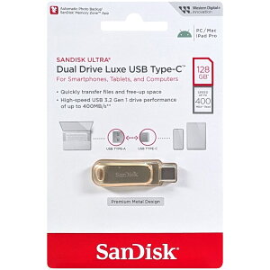 SanDisk TfBXN sAi Ultra Dual Drive Luxe USB Type-C S[h 128GB SDDDC4-128G-G46GD