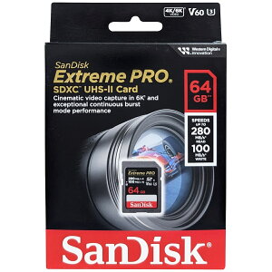 SanDisk TfBXN sAi SDXCJ[h UHS-II Extreme PRO 64GB SDSDXEP-064G-GN4IN