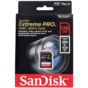 SanDisk TfBXN sAi SDXCJ[h UHS-II Extreme PRO 128GB SDSDXEP-128G-GN4IN