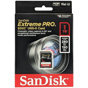 SanDisk TfBXN sAi SDXCJ[h UHS-II Extreme PRO 1TB SDSDXEP-1T00-GN4IN