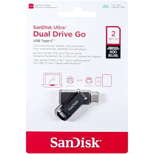 SanDisk �T���f�B�X�N ���s�A���i Ultra Dual Drive Go USB Type-C �u���b�N 2TB SDDDC3-2T00-G46