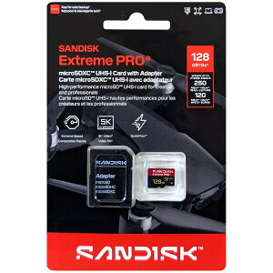 SanDisk �T���f�B�X�N ���s�A���i �}�C�N��SDXC�J�[�h Extreme PRO 128GB SDSQXCJ-128G-GS6MA