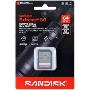 SanDisk �T���f�B�X�N ���s�A���i SDXC�J�[�h Extreme GO 64GB SDSDXGN-064G-GNCIN