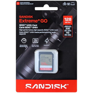SanDisk �T���f�B�X�N ���s�A���i SDXC�J�[�h Extreme GO 128GB SDSDXGN-128G-GNCIN