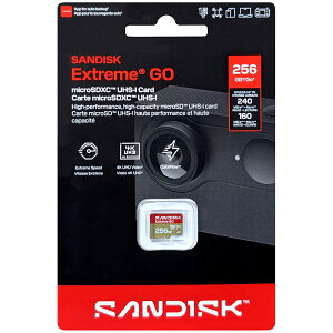 SanDisk �T���f�B�X�N ���s�A���i �}�C�N��SDXC�J�[�h Extreme GO 256GB SDSQXGN-256G-GN6MN
