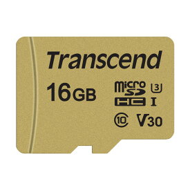 Transcend トランセンドジャパン マイクロSDHCカード 500S 16GB TS16GUSD500S