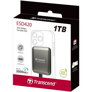 Transcend gZhWp MagSafeΉ |[^uSSD ESD420 1TB ACO[ TS1TESD420C