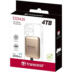 Transcend gZhWp MagSafeΉ |[^uSSD ESD420 4TB VpS[h TS4TESD420G