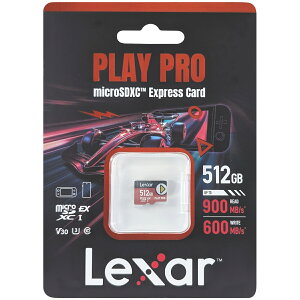 Lexar LT[ sAi }CNSDXCJ[h PLAY PRO microSDXC Express Card 512GB LMSXPS0512G-BNNNG