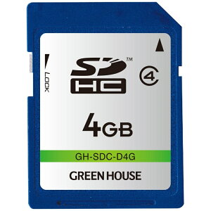 �O���[���n�E�X GREEN HOUSE SDHC�J�[�h 4GB GH-SDC-D4G