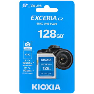�L�I�N�V�A KIOXIA ���s�A���i SDXC�J�[�h EXCERIA G2 128GB LNEX2L128GG4