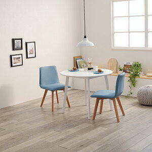 ダイニングセット 3点セット ダイニングテーブル ロータイプ 食卓 テーブル 円形 省スペース 天然木 デスク 机 幅90cm 高さ70cm シンプル 木目 ブラウン ナチュラル リビング学習 テレワーク 勉