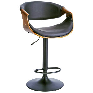 バーチェア イス スツール カウンターチェア チェア 木製 バー ブラウン ナチュラル ビンテージ カウンタースツール スチール脚 高さ調整 クッション ラウンドチェア 円形 mt-knc-j1996