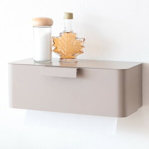 【クーポンあり】 ペーパータオルホルダー ホルダー キッチンペーパー キッチン収納 ペーパータオル 収納 ティッシュカバー スチール 木目 ペーパータオル おしゃれ スタイリッシュ キッチ