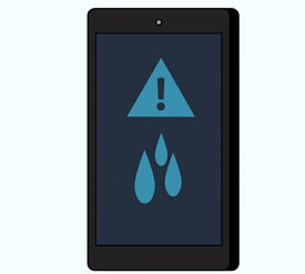 Kindle Fire HD10 タブレットの水分検出（水分検知）で充電できない故障を修理します