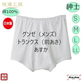 【 楽天スーパーセール割引！】【楽天1位】【3枚セット】【トランクス】【S M L LL 3L 4L】グンゼ 肌着 快適工房 良質 綿100％ 紳士トランクス 前あき 日本製 肌触り着心地よい メンズ 入院 施設 入所 洗い替え プレゼント ギフト 父の日