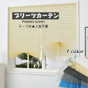 送料無料 プリーツスクリーン ブラインド 不織布 横型 プリーツカーテン 横幅60cm カット可能 サイズ調節可 簡単取付け 工具不要 折れ布シェード 遮光 撥水 無地 ホワイト ブラック ベージュ ライトグレー 自己接着カーテン 日除け 寝室の家