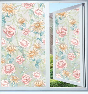 送料無料 窓ガラスフィルム リメイクシート 目隠しシート 窓ガラス ステンドグラス 水だけで はがせる はがせる すりガラスボーダー プライバシー プライバシー ステンドグラス シート 防