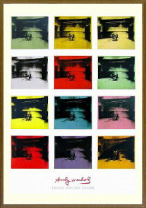 【絵画】アンディー・ウォーホル『TWELVE ELECTRIC CHAIRS』複製画■新品★