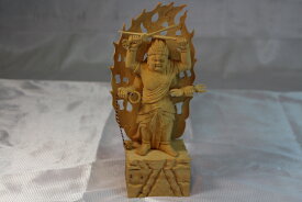 木彫仏像、烏枢沙摩明王　柘植製