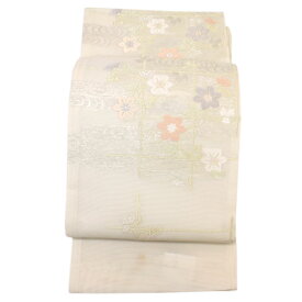 着物 帯 西陣織 ふくい織物謹製 絽つづれ 袋帯 鉄線に垣根 あすかや [商品番号 sfo147]