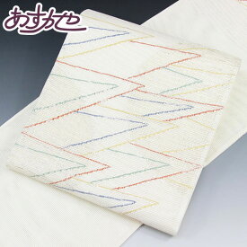 【綿芯お仕立込価格　スーパーセール3/4〜11】着物 帯 老舗帯匠 泰生織物謹製 紗すくい 袋帯 摩天楼 あすかや [商品番号sfo287]