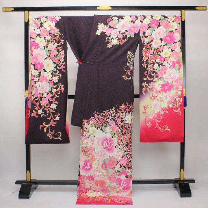 楽天市場】【お仕立て付き】着物 振袖 銀通し ラメ箔 ラメ刺繍 未 