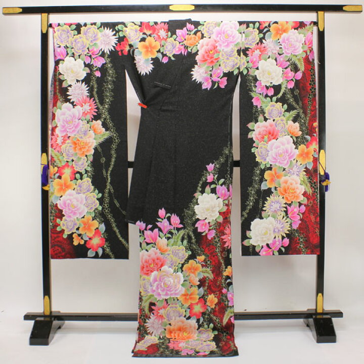 楽天市場】着物 振袖 ViVi fleurs ヴィヴィフルール 銀通し地使用 ラメ 