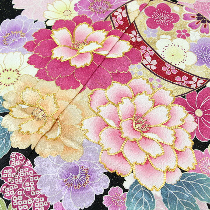 楽天市場】着物 名門 吉澤織物 金通し 金駒刺繍 振袖 吉澤の友禅 