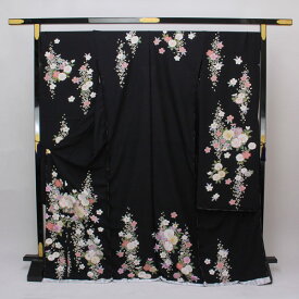 着物 振袖 艶やか！ 金彩豪華金駒刺繍 紋織り地 未仕立て 八掛付き あすかや [商品番号fs403]