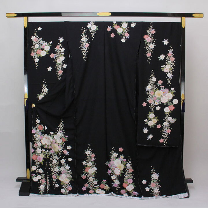 楽天市場】着物 振袖 艶やか！ 金彩豪華金駒刺繍 紋織り地 未仕立て 八 