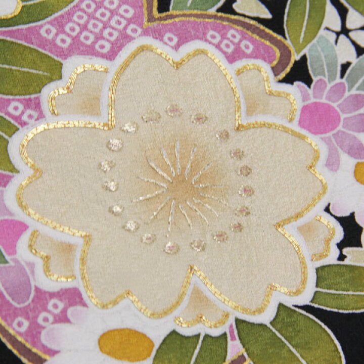 楽天市場】着物 振袖 艶やか！ 金彩豪華金駒刺繍 紋織り地 未仕立て 八 