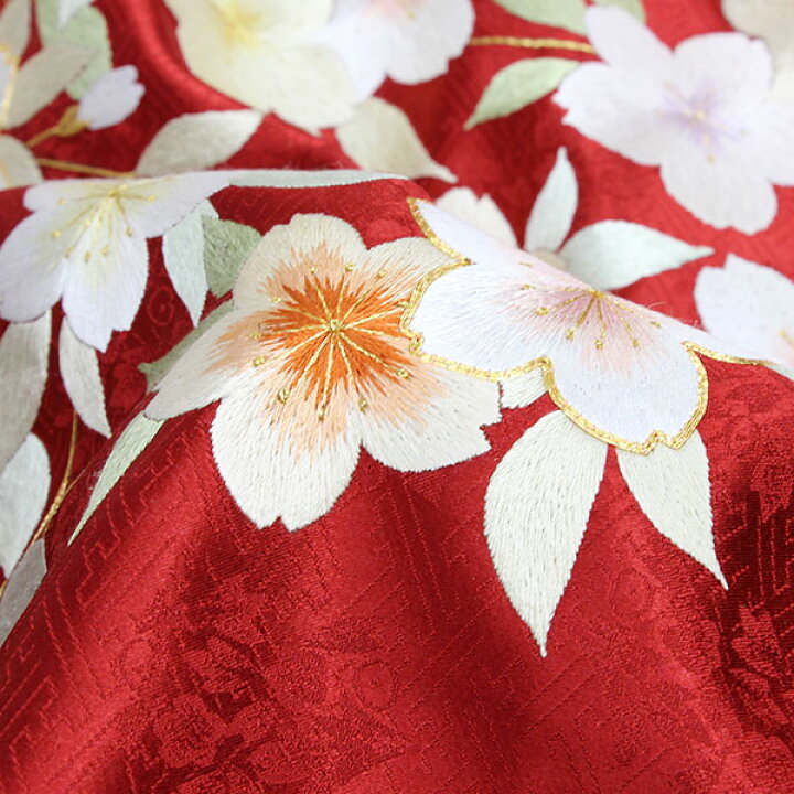 楽天市場】着物 振袖 尾峨佐染繍綸子 紗綾形地紋 金彩加工 金駒刺繍 