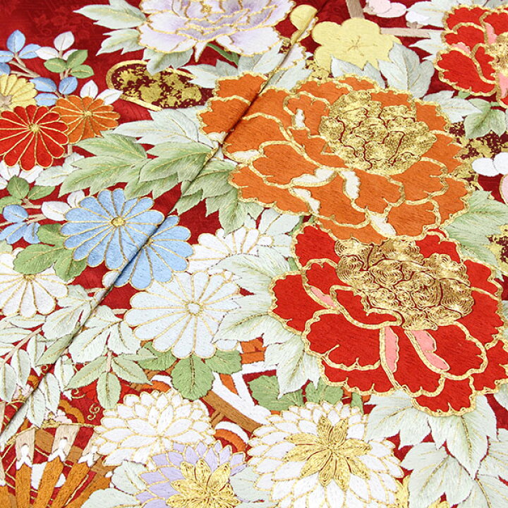 振袖 ラメ刺繍 金彩 銀通し 紋意匠 身丈157cm 撥水加工済 HKT292 京の 