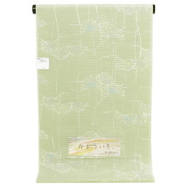 【OK】夏物 東レシルック最高級素材 洗える絽ちぢみ 小紋着尺 森荷葉「かよういろ」 [商品番号km2378] 【あすかや】