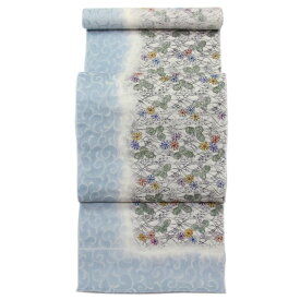 【楽天スーパーセール★ポイント5倍★12/4 20:00〜12/11 01:59 】着物 帯 単衣にも 西陣 弥栄織物 超軽量 九寸名古屋帯 紅型 お洒落用 [商品番号9nobi1497]【あすかや】