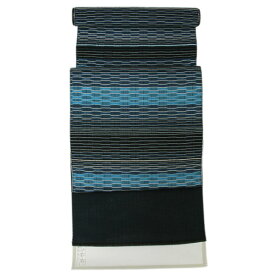 着物 帯 単衣にも スリーシーズン 手織 織屋 にしむら 金印 本場筑前 博多帯 千楽 織道楽 地平線 九寸名古屋帯 [商品番号9nobi1509]【あすかや】