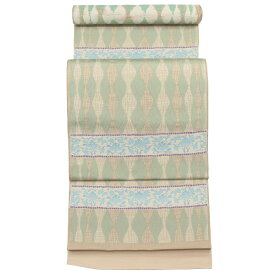 【あすかや 夏クリアランスセール 8/9-8/17 全品20％OFF】着物 帯 木原織物謹製 九寸名古屋帯 膨れ織加工 [商品番号9nobi1528]【あすかや】