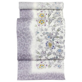 【あすかや 夏クリアランスセール 8/9-8/17 全品20％OFF】着物 帯 単衣にも 西陣 弥栄織物 超軽量 九寸名古屋帯 紅型 お洒落用 9nobi1545 [商品番号9nobi1545]【あすかや】