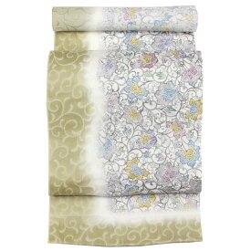 【楽天スーパーセール★ポイント5倍★12/4 20:00〜12/11 01:59 】着物 帯 単衣にも 西陣 弥栄織物 超軽量 九寸名古屋帯 紅型 お洒落用 [商品番号9nobi1547]【あすかや】