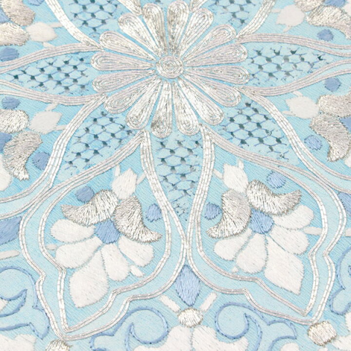 楽天市場】【お仕立て付き】着物 帯 汕頭刺繍 相良刺繍 銀駒刺繍 九寸  
