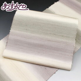 手引真綿杢紬 九寸名古屋帯 秦流舎謹製 「しみじみ -紅花-」 [商品番号9nobi1601]【あすかや】