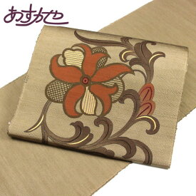 手引真綿杢紬 九寸名古屋帯 秦流舎謹製 「オスマンの幻花」[商品番号9nobi1603]【あすかや】