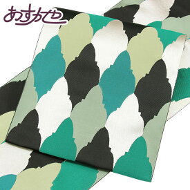 着物 帯 博多帯 金印 紋八寸名古屋帯 西村織物 本場筑前 マラケシュアーチ あすかや [商品番号8nobi963]