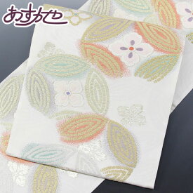 着物 帯 単衣にも 織匠 神宮寺謹製 吉祥重宝文 太駒箔 袋帯 スリーシーズンに あすかや [商品番号fo3029]