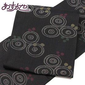 着物 帯 単衣に最適 3シーズン 鷹匠謹製 百年浪漫 花丸文 お洒落用 袋帯 あすかや [商品番号fo3103]